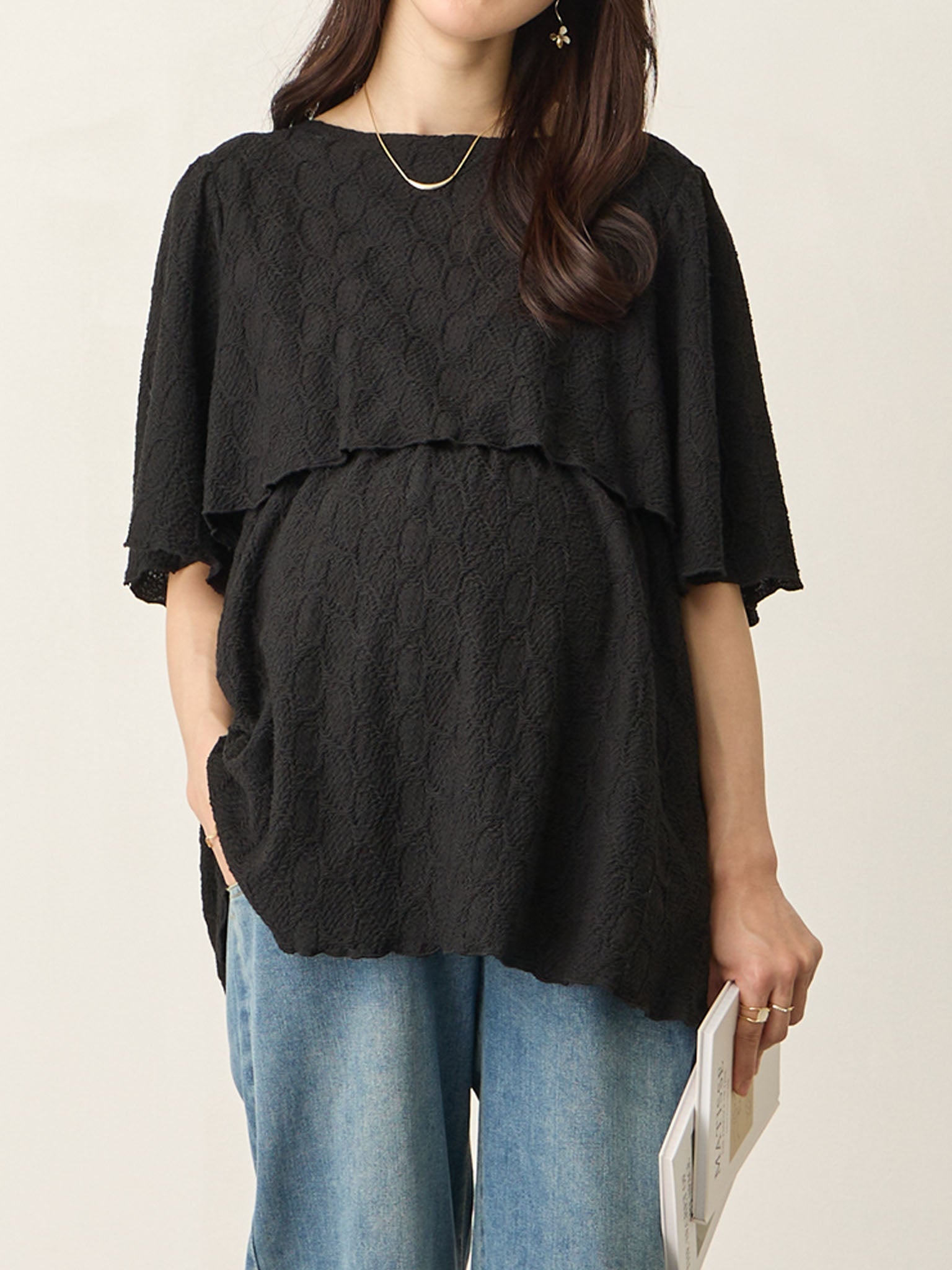 Mellow Design 短袖上衣 黑色