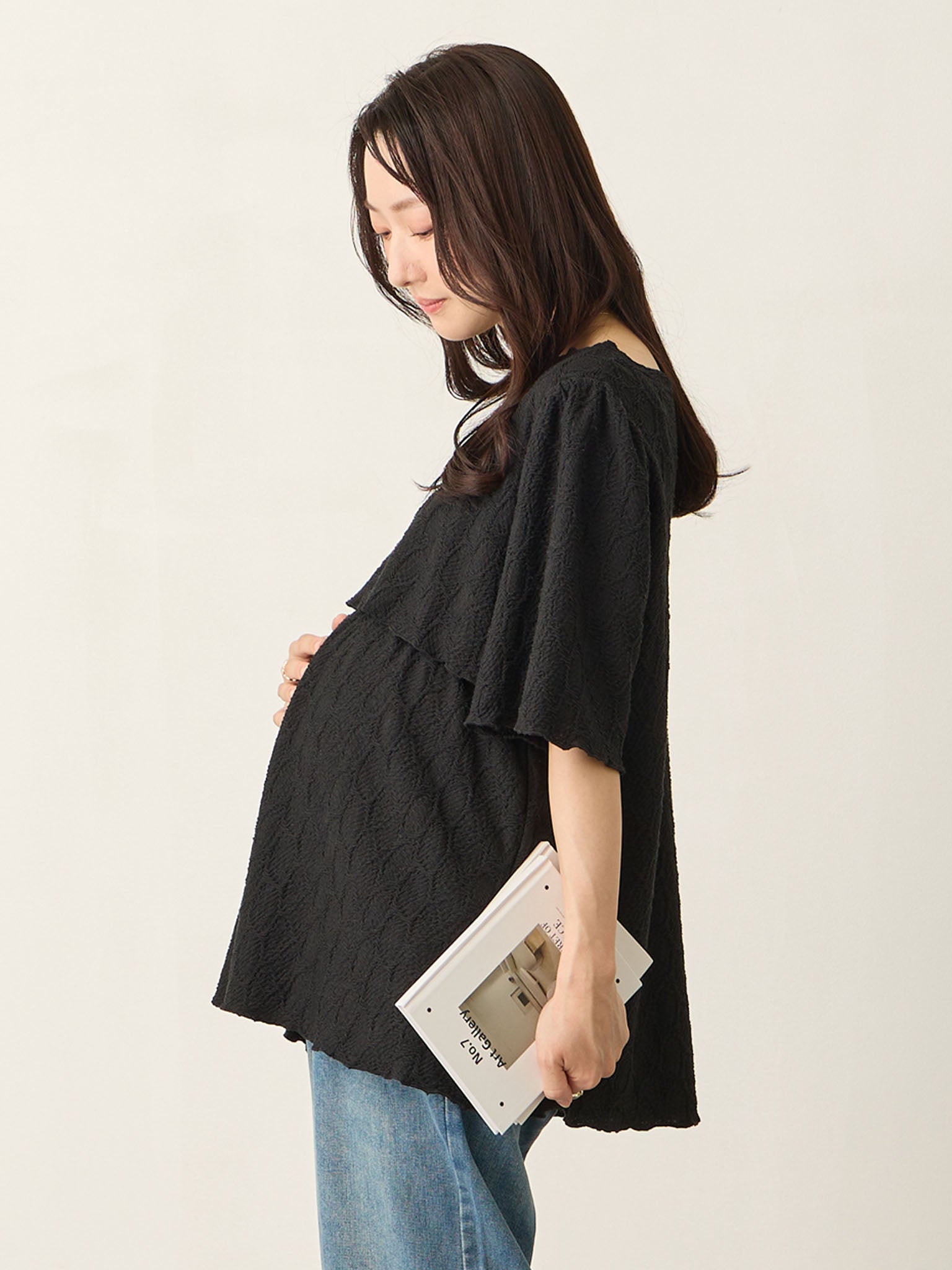 Mellow Design 短袖上衣 黑色