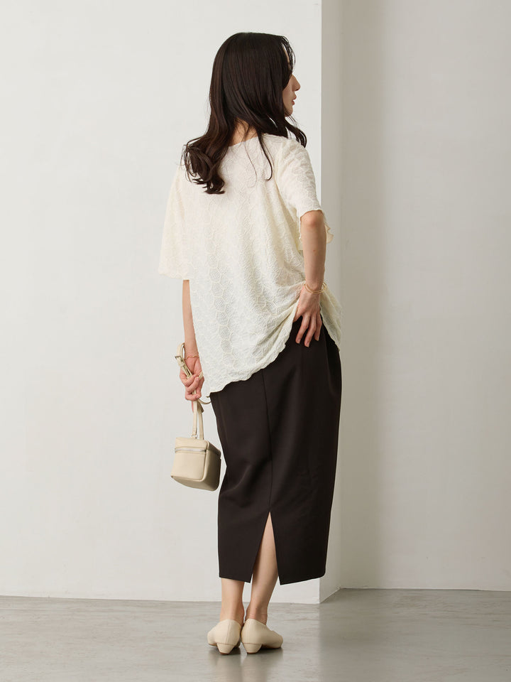 セレモニー対応・マタニティタイトスカート Black