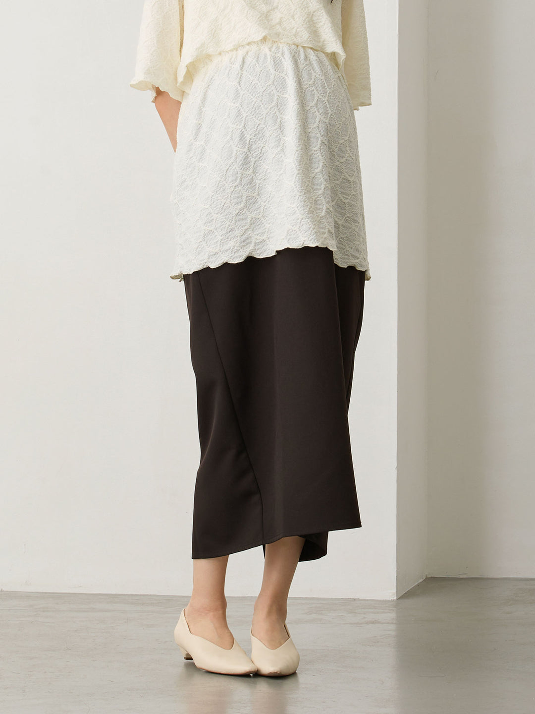 セレモニー対応・マタニティタイトスカート Black