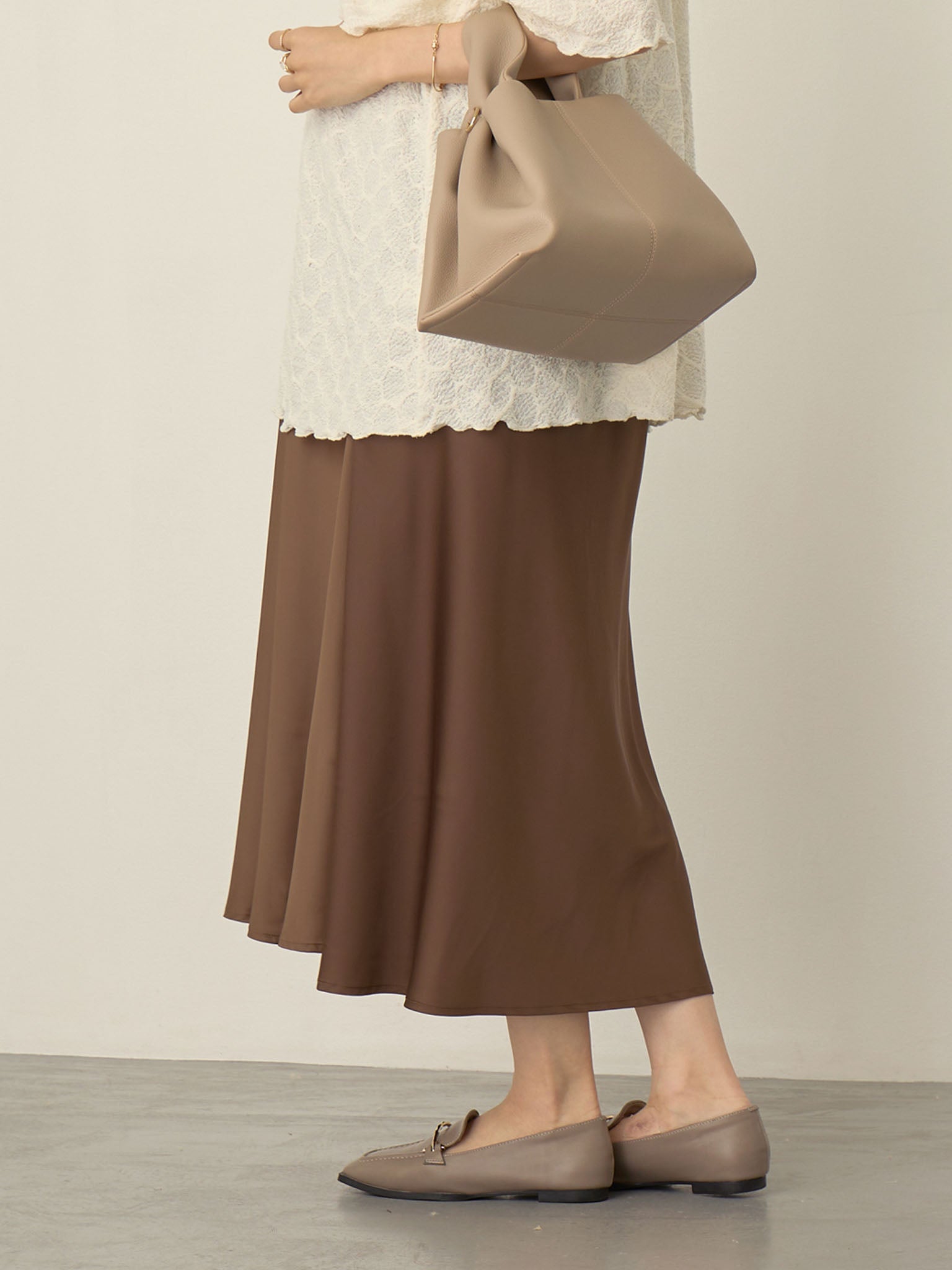 Aimeine♡セパレートリボンマーメイドサテンスカート サテンマーメイド