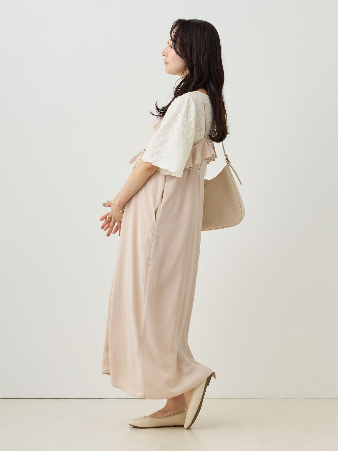 メローデザイン半袖トップス White