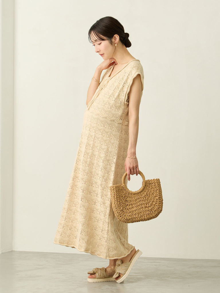 クロシェワンピース Beige – honono for mom&baby