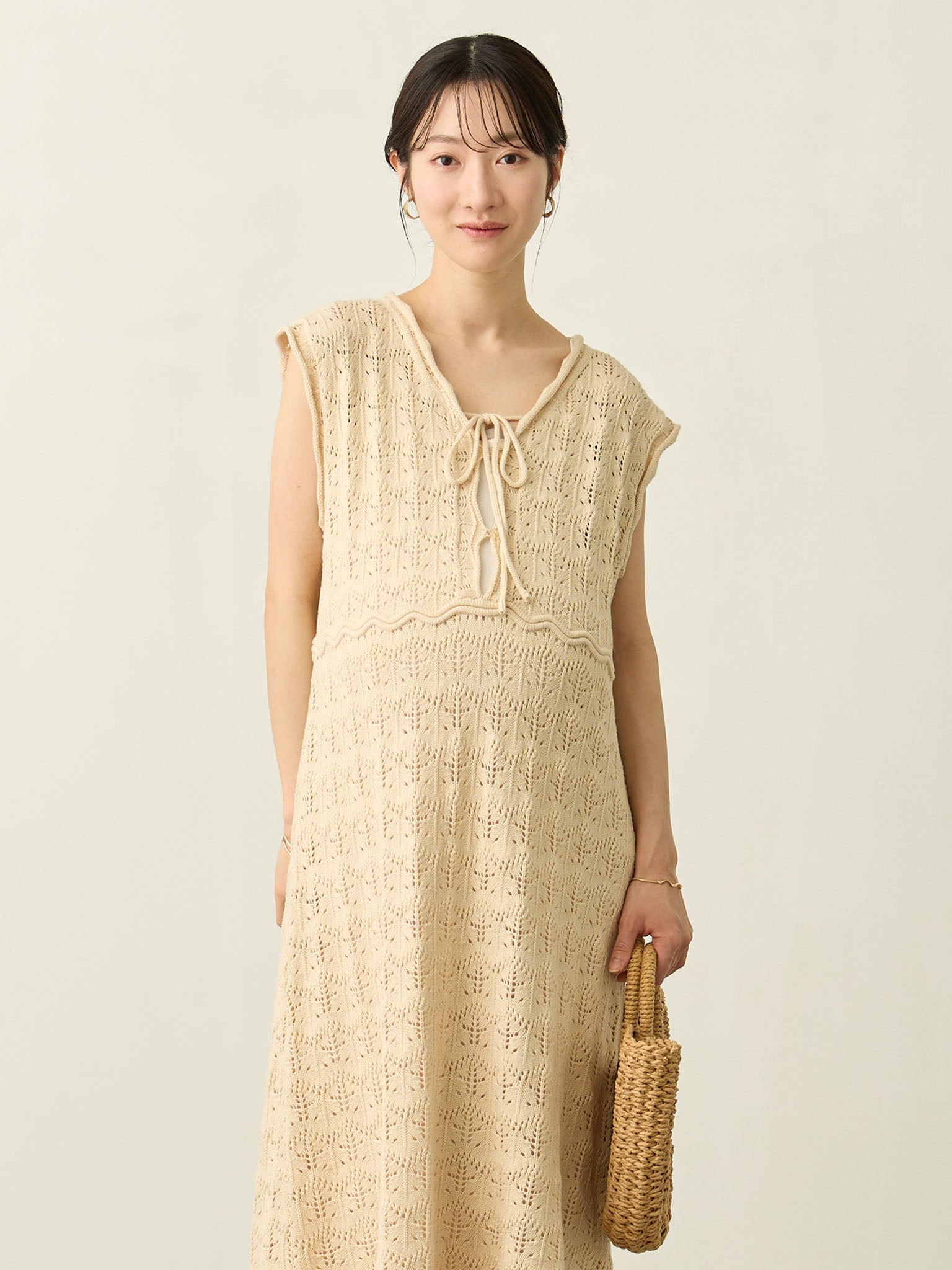 クロシェワンピース Beige – honono for mom&baby