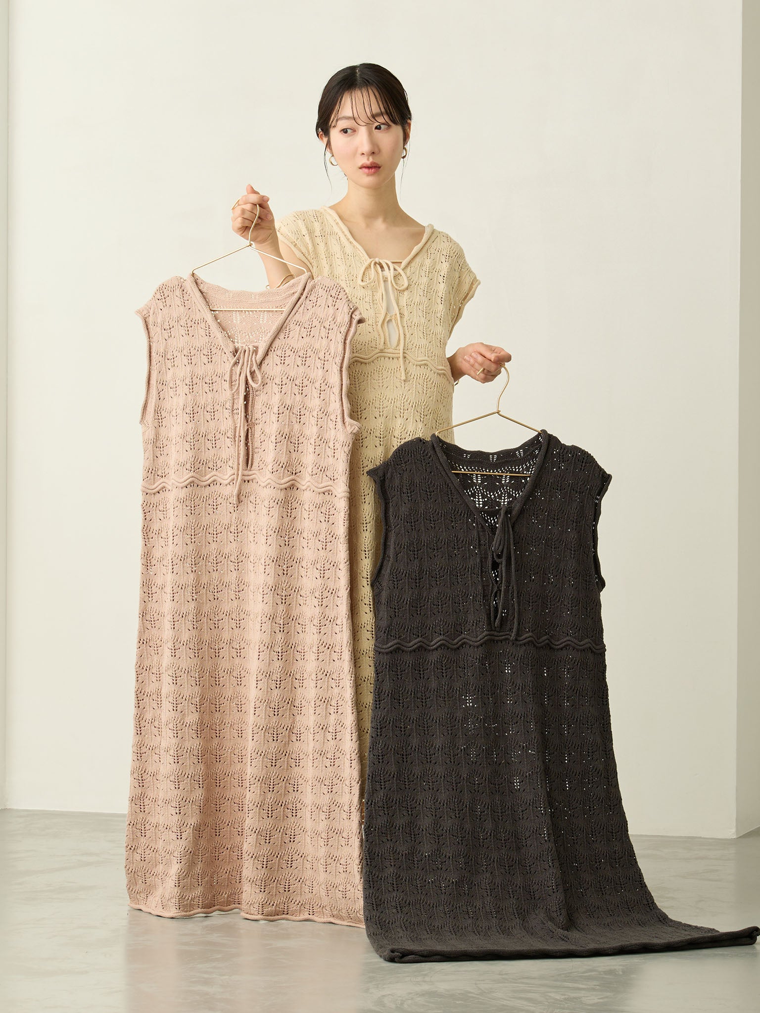 クロシェワンピース Beige – honono for mom&baby