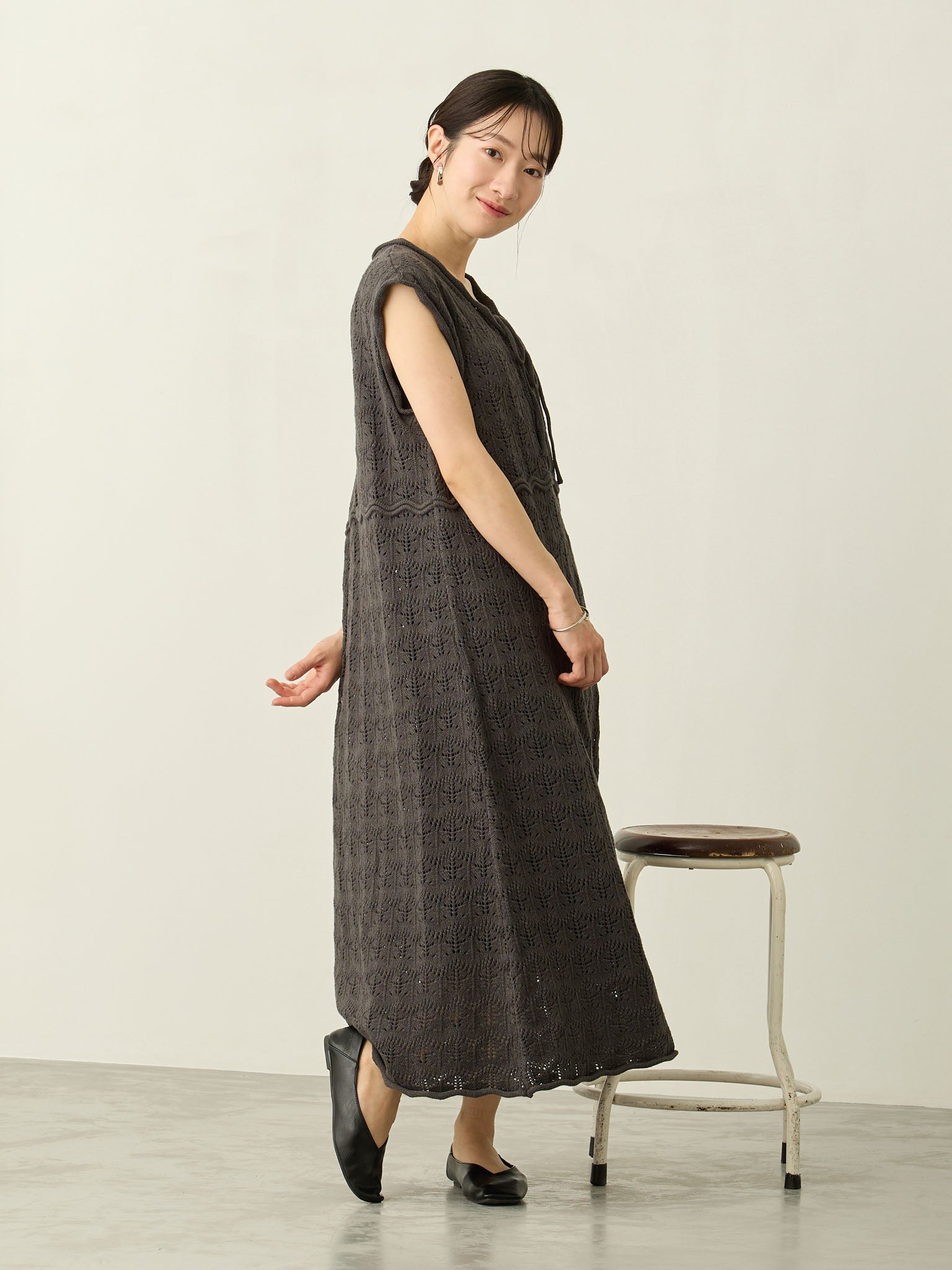 クロシェワンピース Charcoal – honono for mom&baby