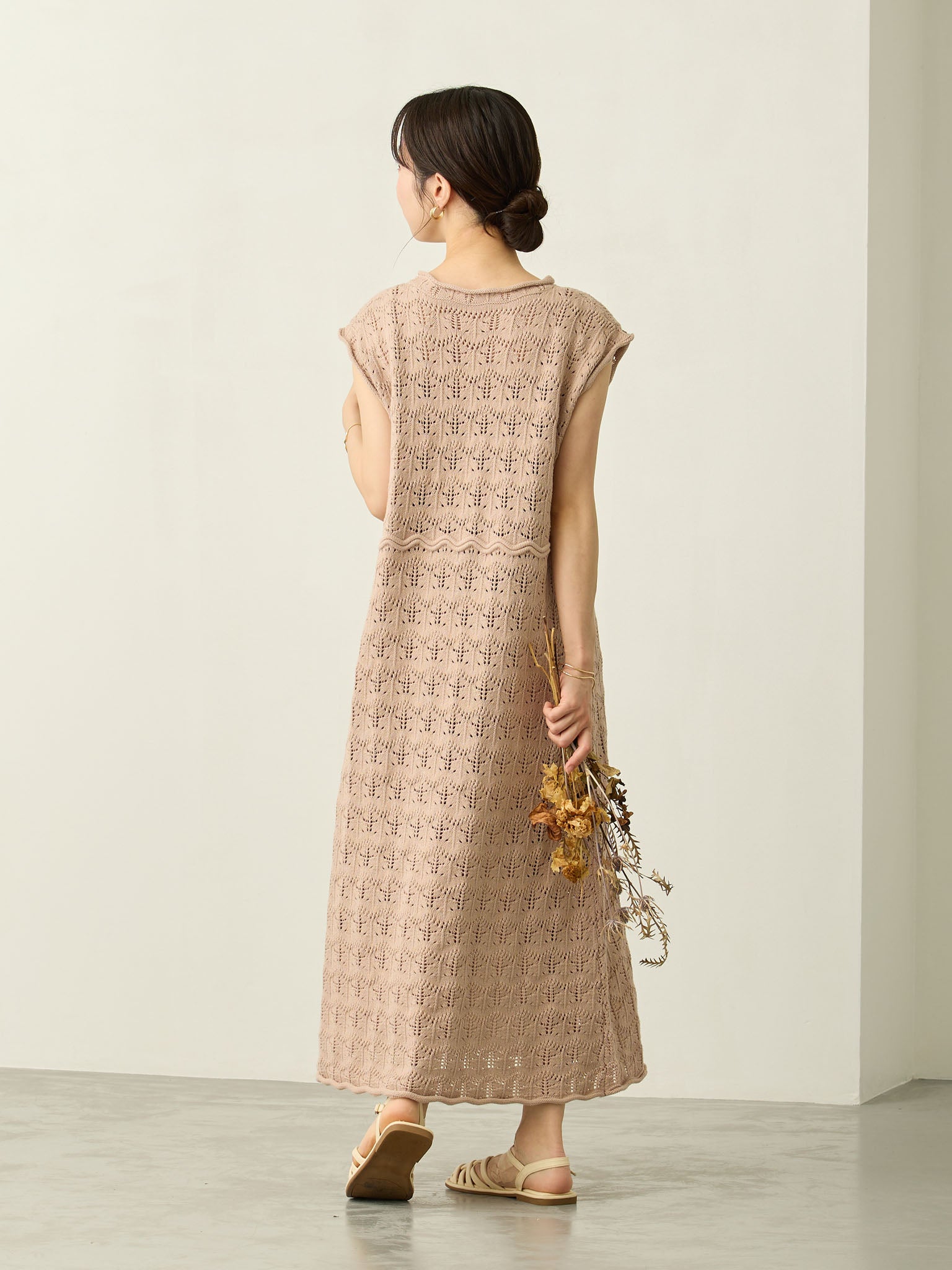 クロシェワンピース Pink beige – honono for mom&baby
