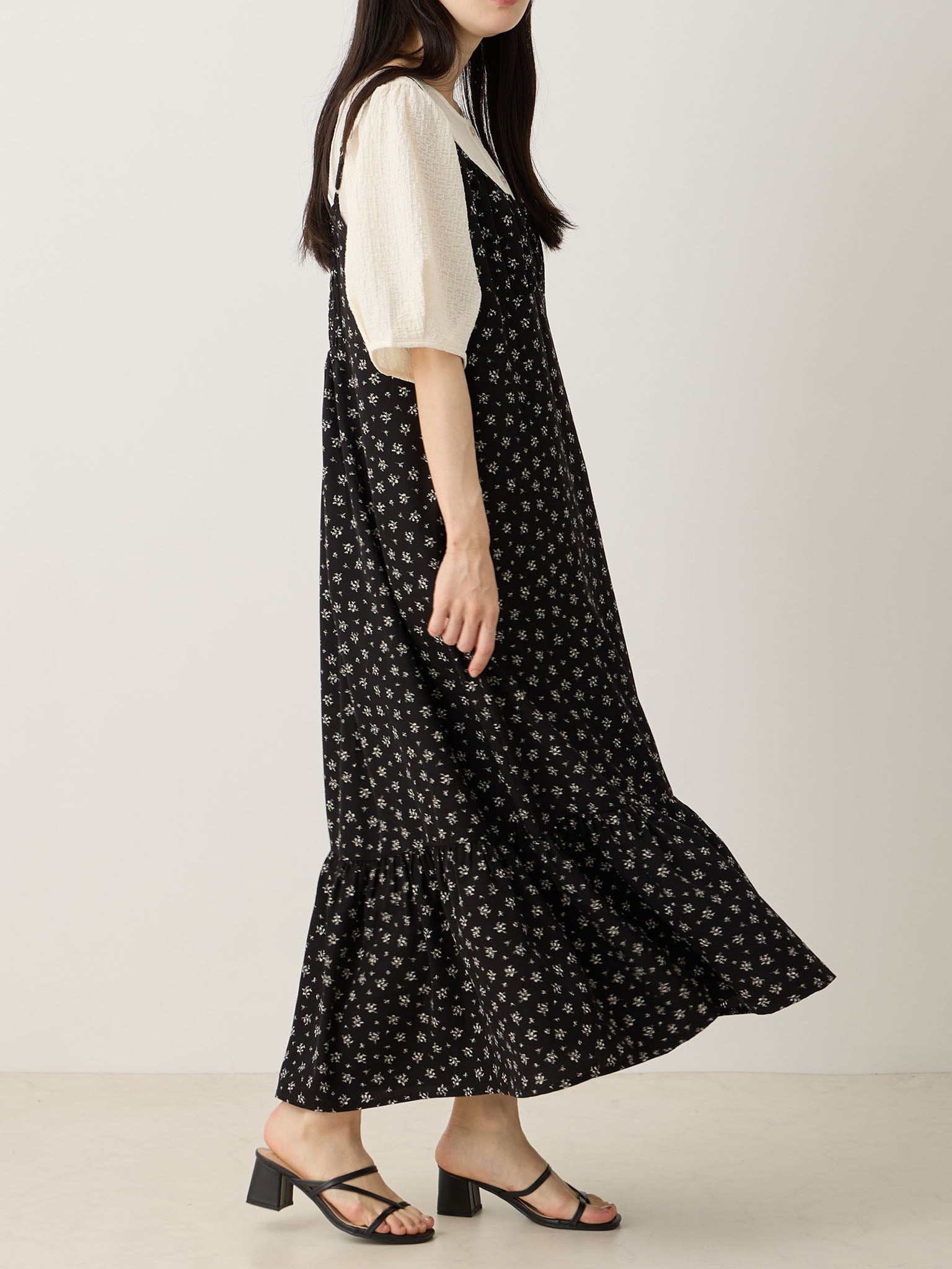 フロントボタンキャミワンピース Flower – honono for mom&baby