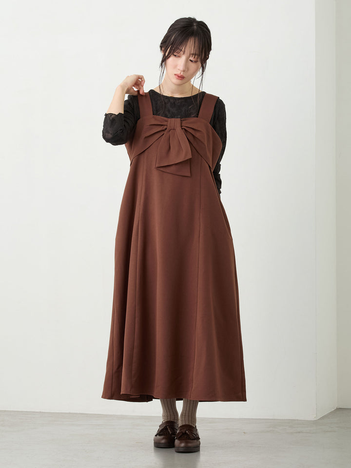 フラワージャガードトップス Black