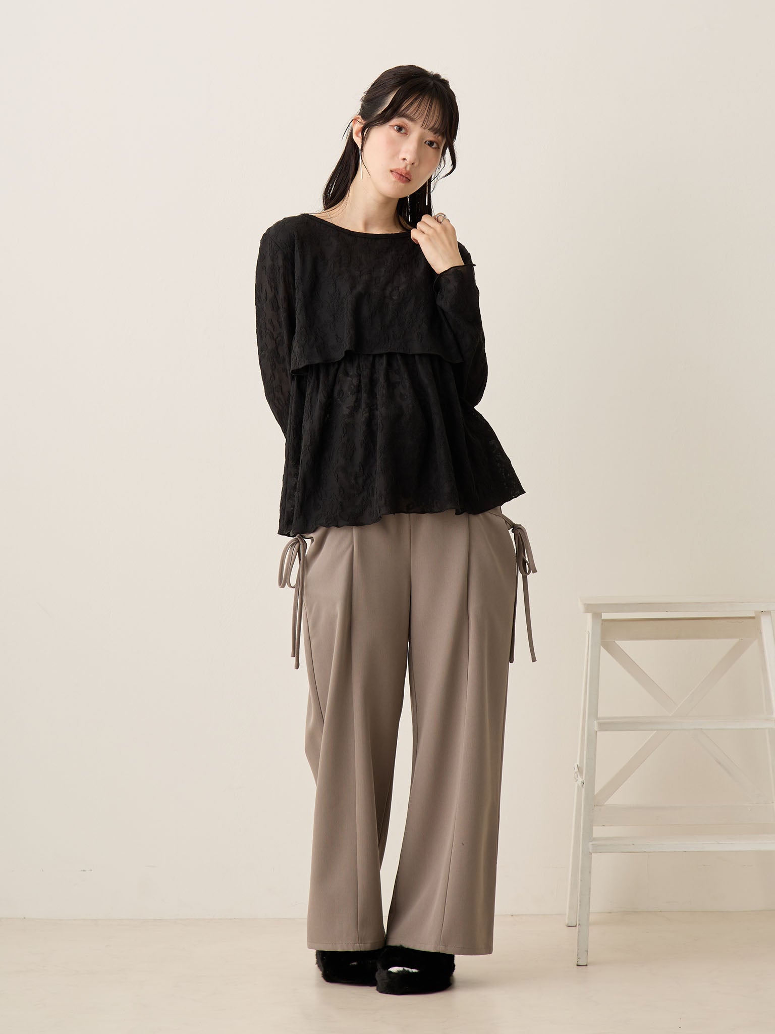 フラワージャガードトップス Black – honono for mom&baby