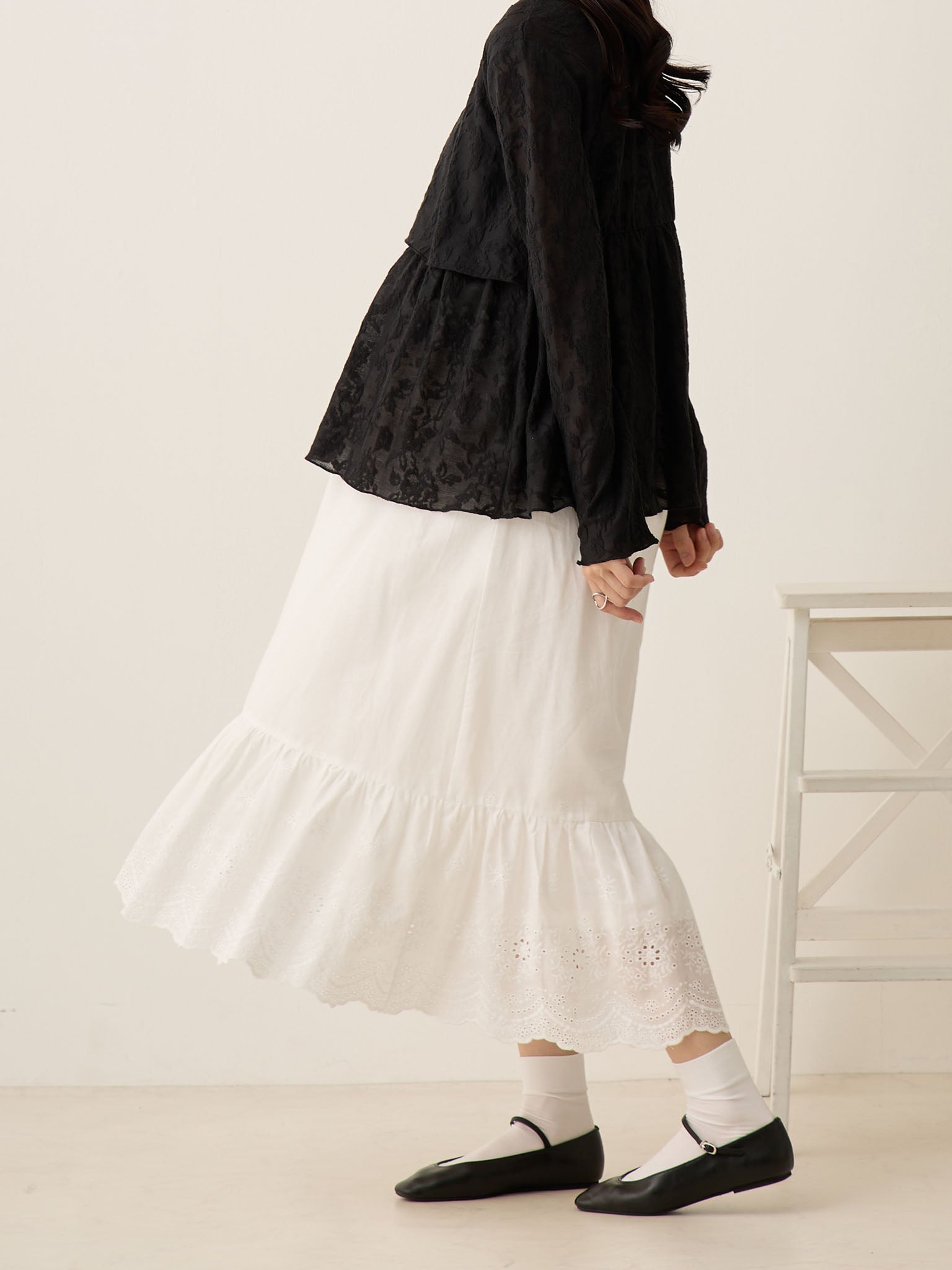 コットンレーススカート White – honono for mom&baby