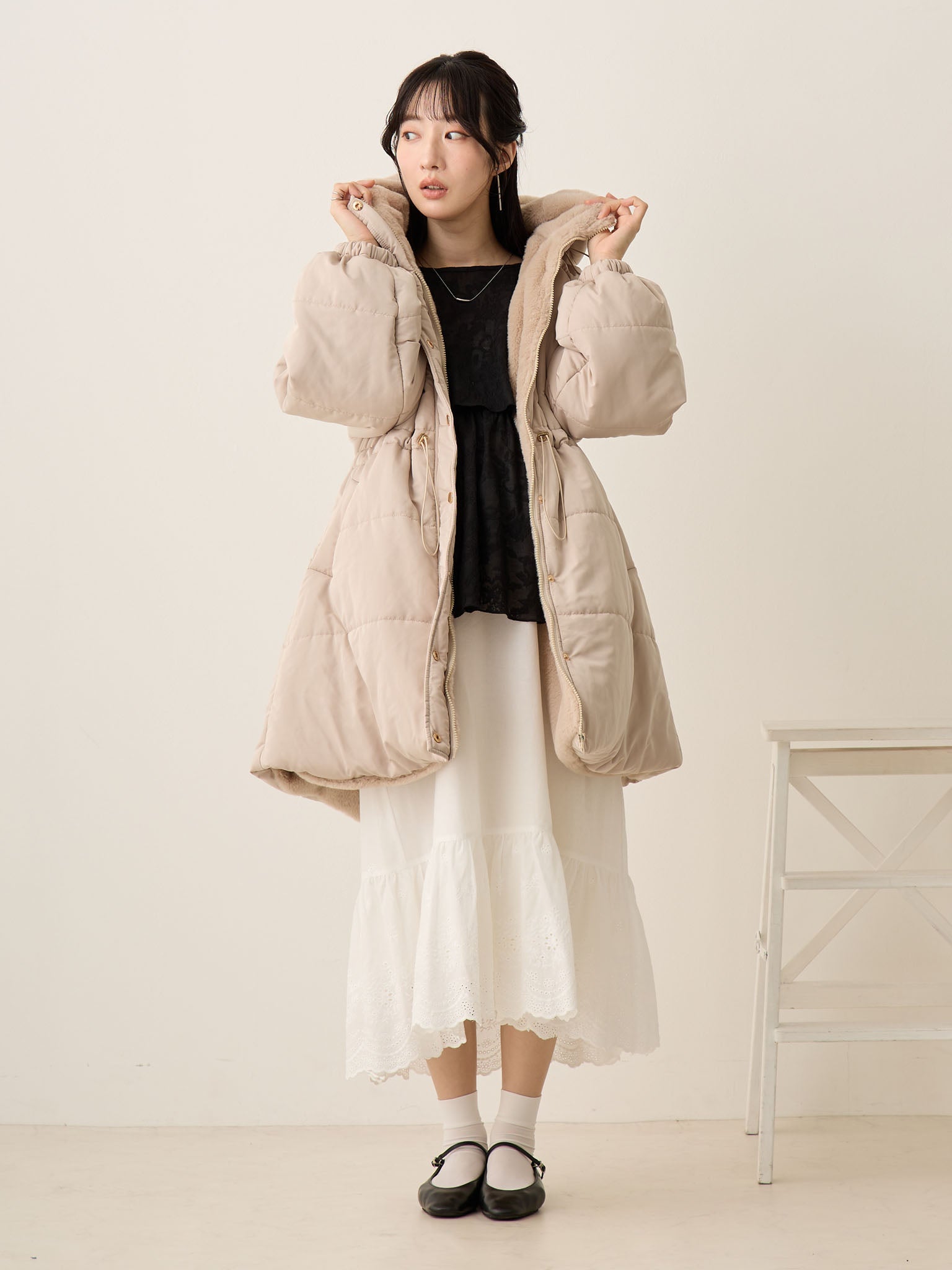 ダッカー付き中綿アウター Greige – honono for mom&baby