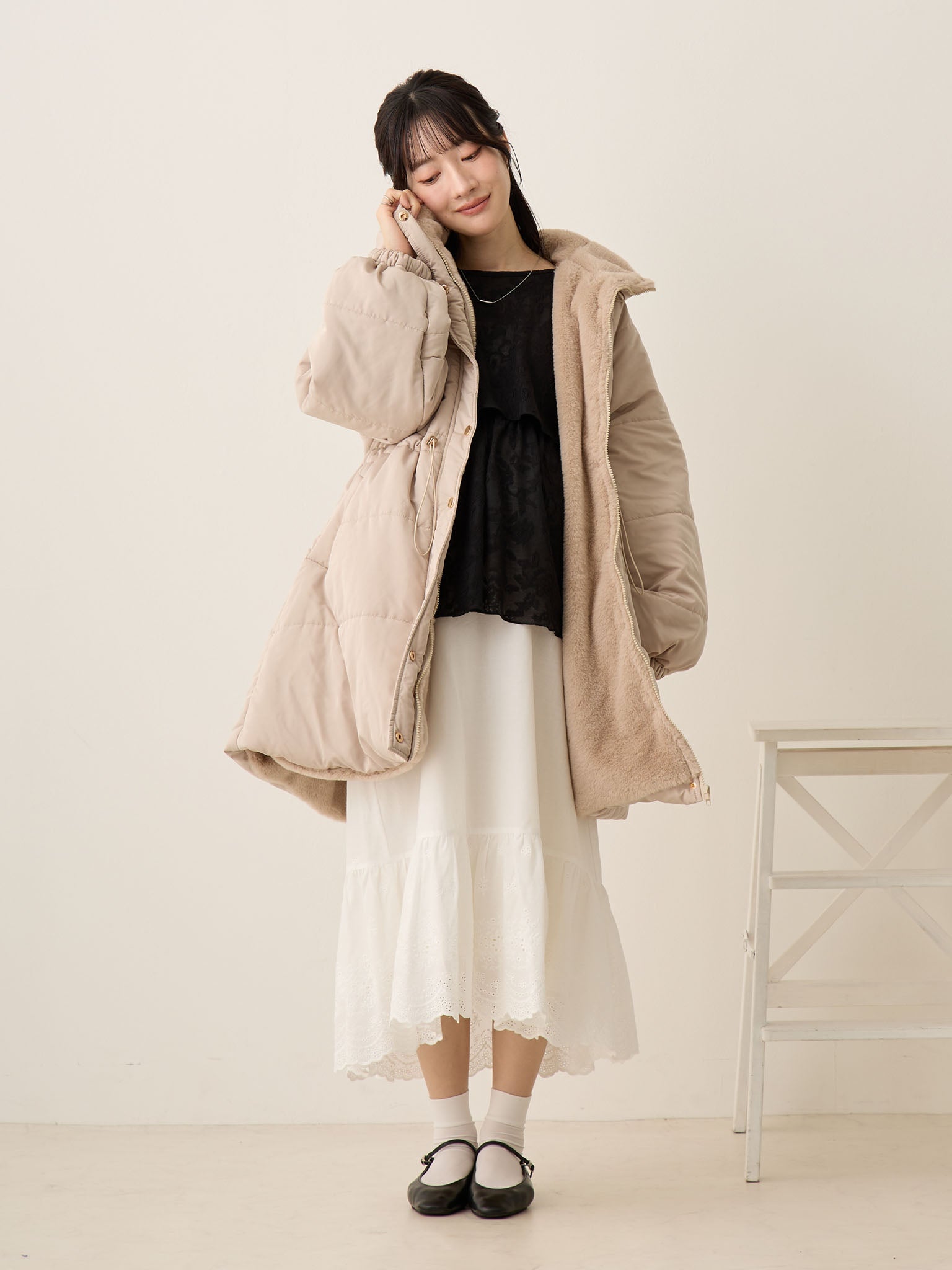 ダッカー付き中綿アウター Greige – honono for mom&baby