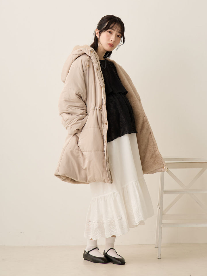 棉质蕾丝裙 白色