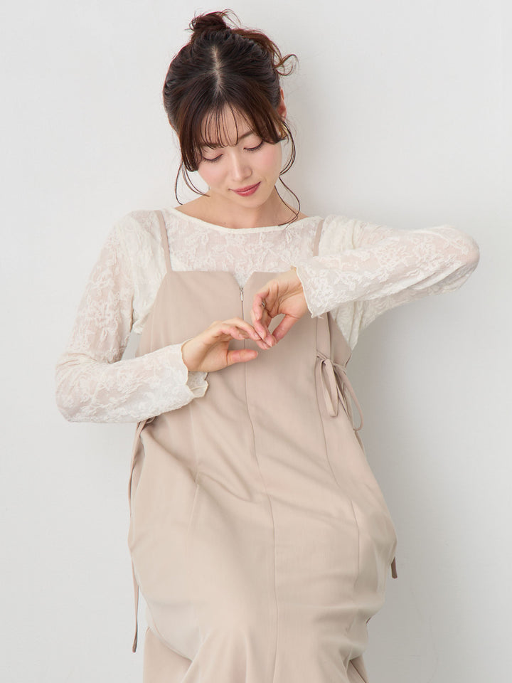 フラワージャガードトップス Ivory