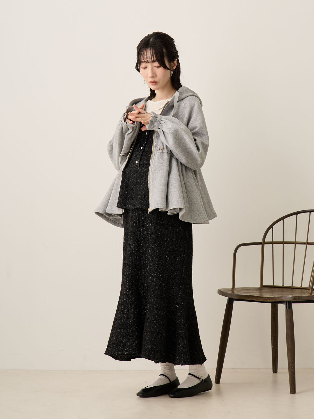 ダッカー付きダンボールライトアウター Gray