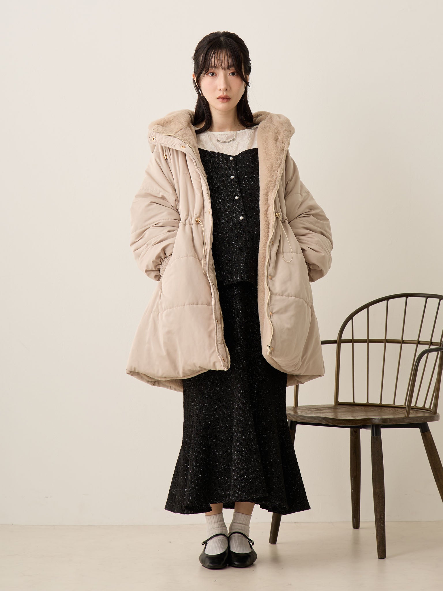 ダッカー付き中綿アウター Greige – honono for mom&baby