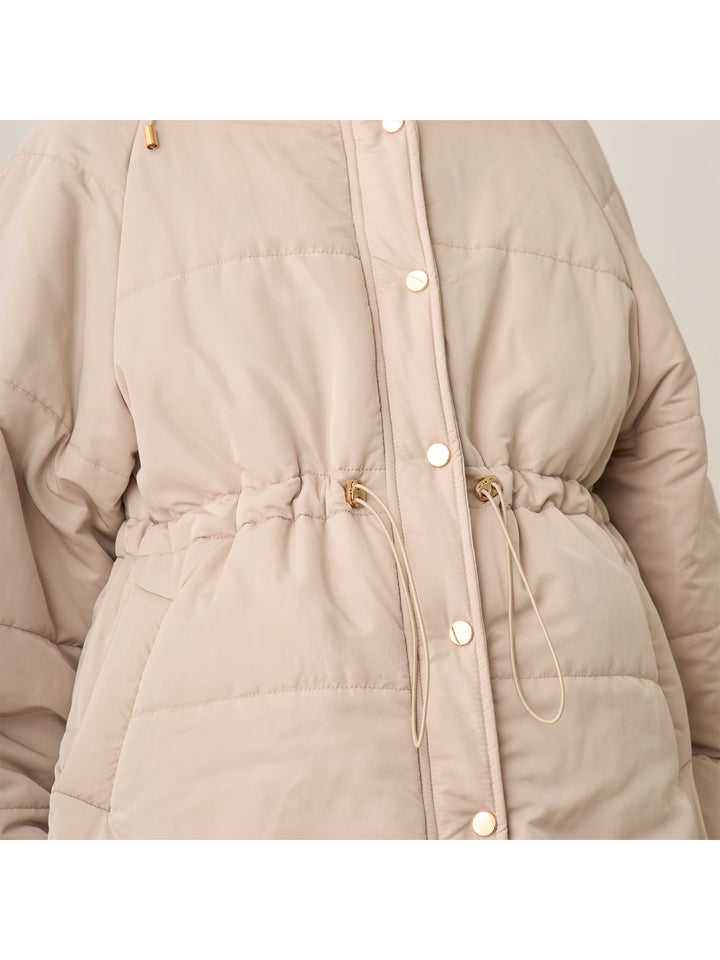 [孕妇/产后] 鸭绒外套 米色填充外套