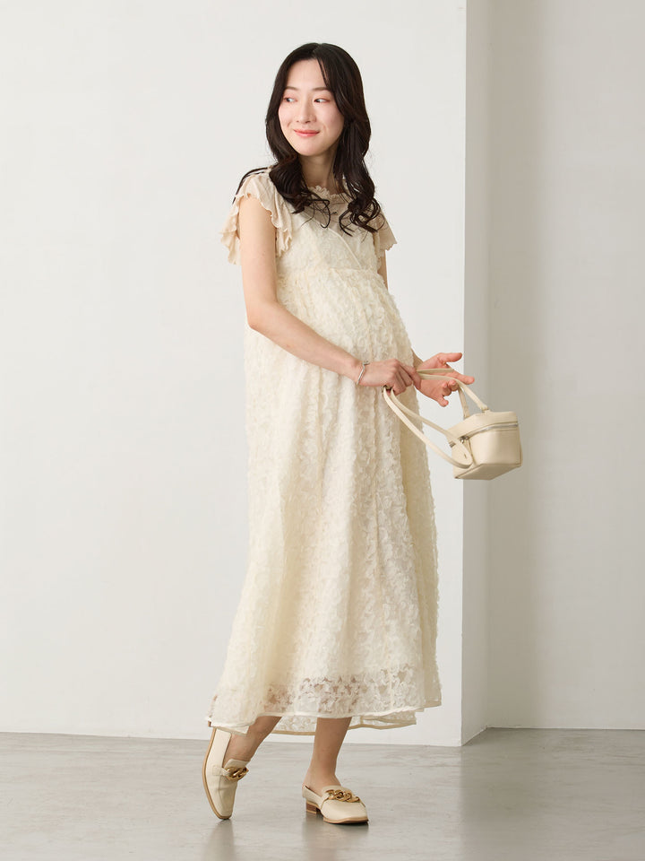 カシュクールレースキャミワンピース Ivory