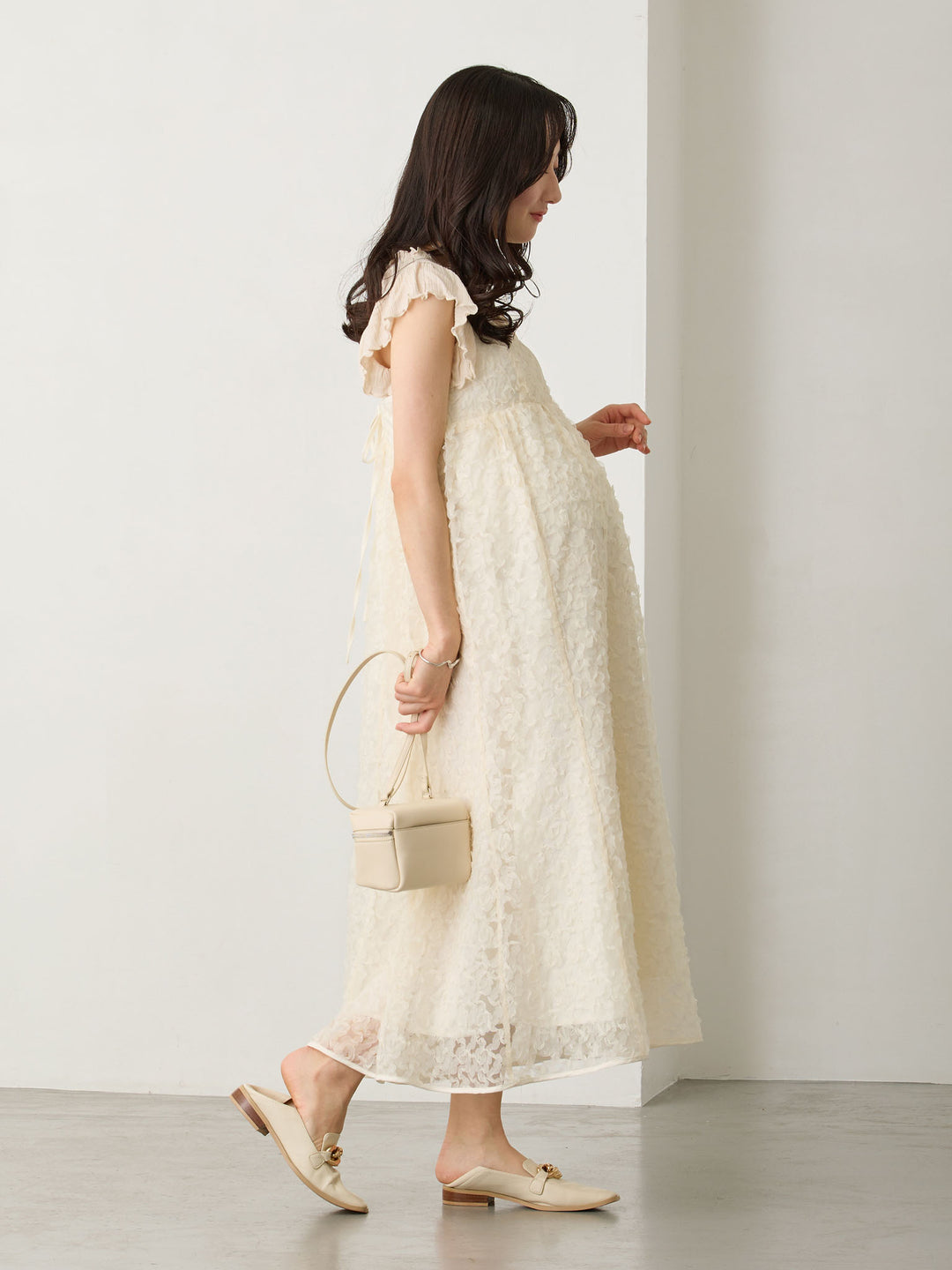 フレンチスリーブTシャツ Beige