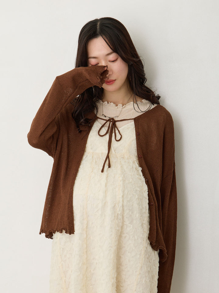 カシュクールレースキャミワンピース Ivory