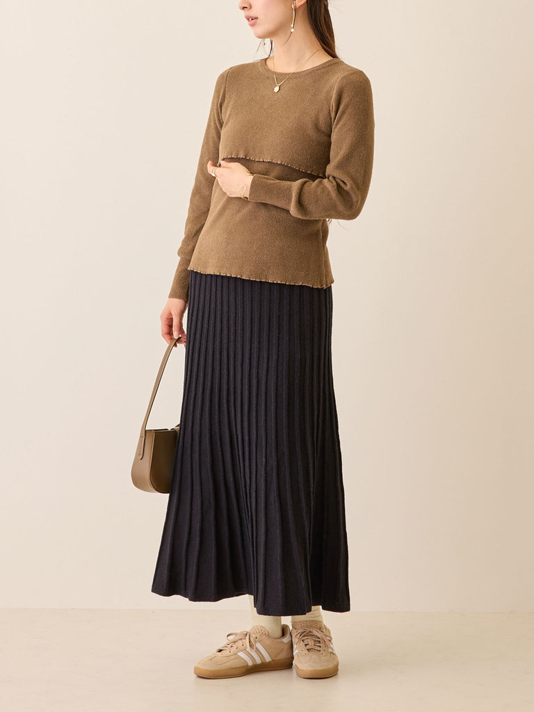 ニットプリーツスカート Black – honono for mom&baby
