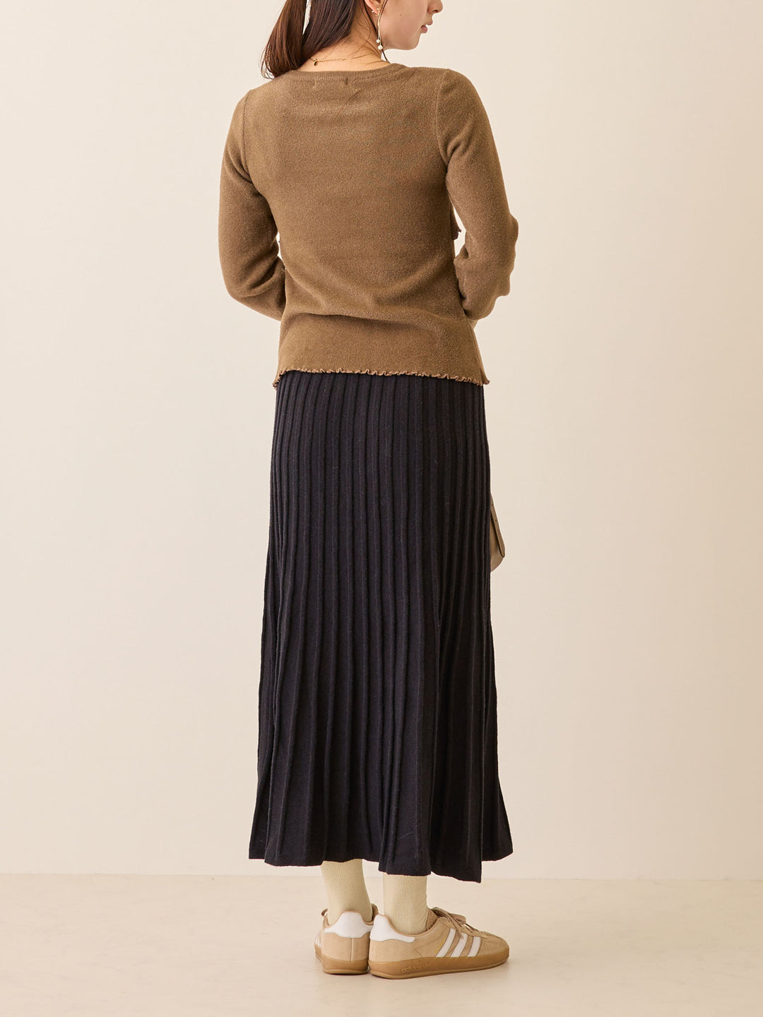 シンプル授乳ニット Brown