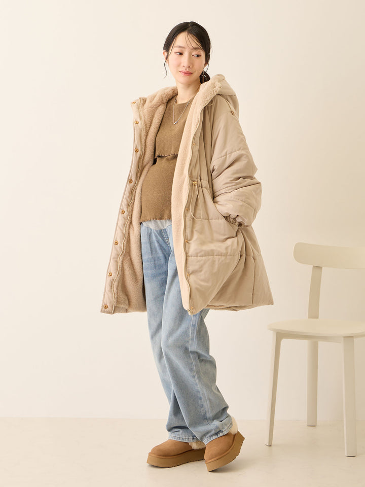 マタニティロングデニム Light blue