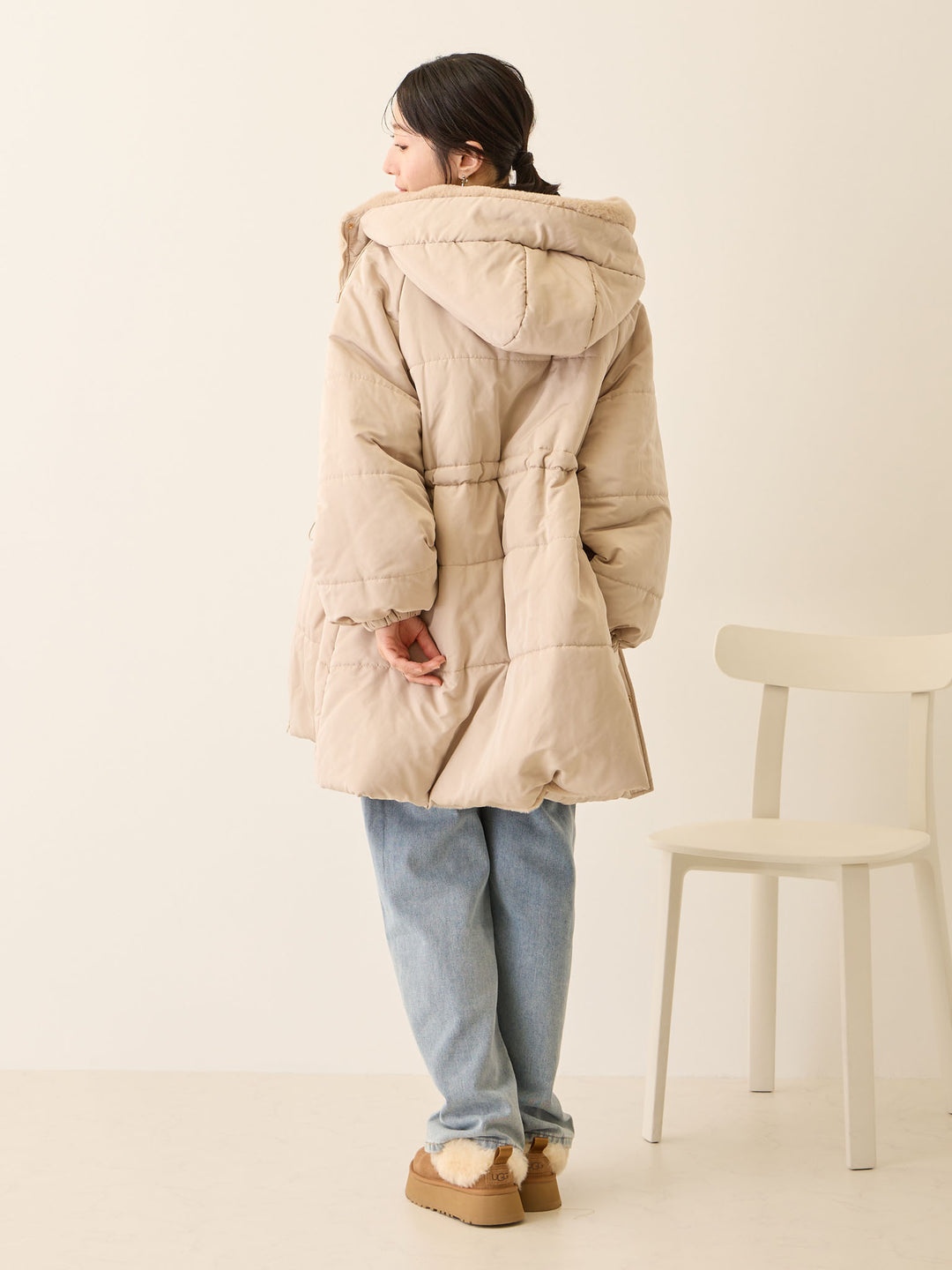 マタニティロングデニム Light blue