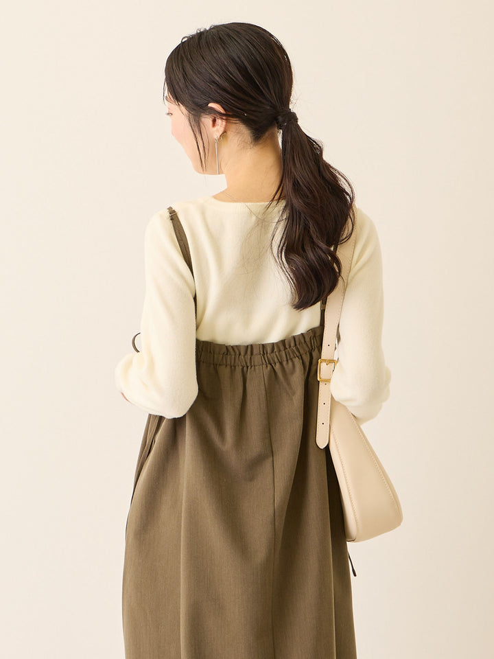 シンプル授乳ニット Ivory