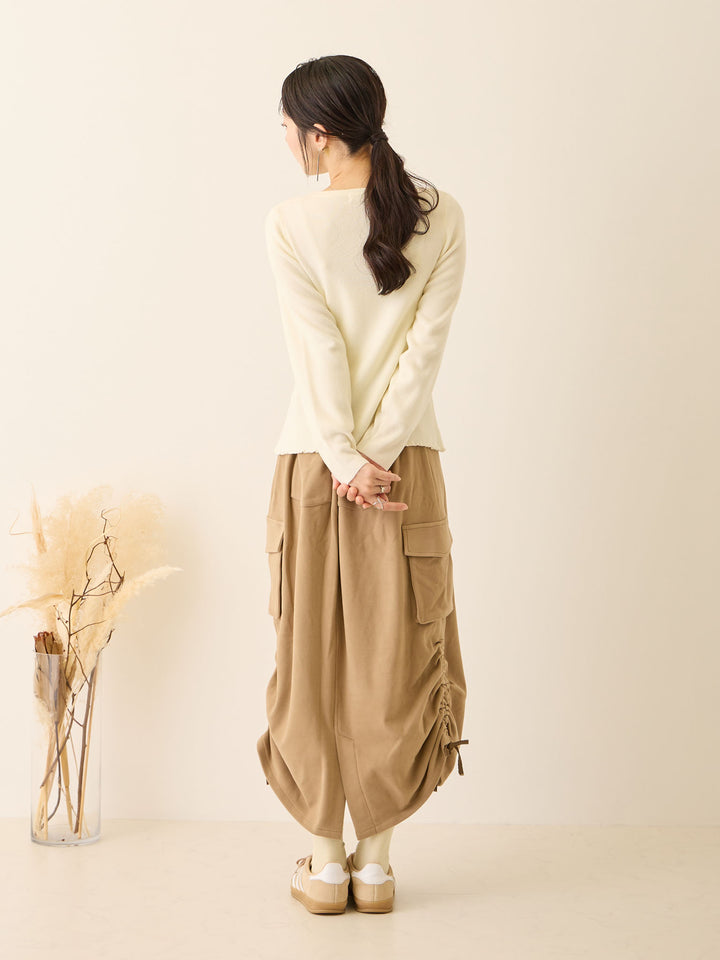 シンプル授乳ニット Ivory