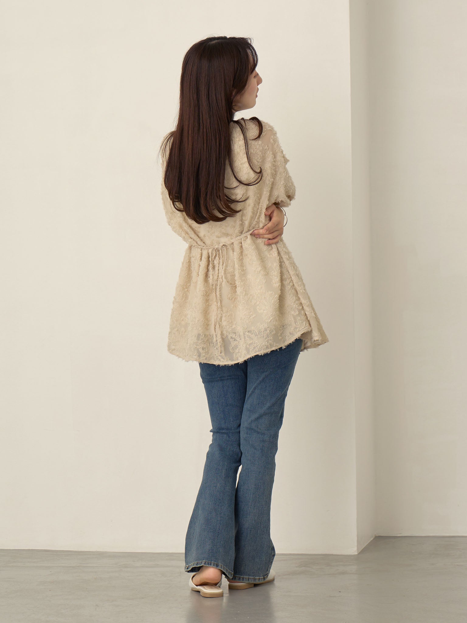 フェザーぺプラムブラウス Beige – honono for mom&baby