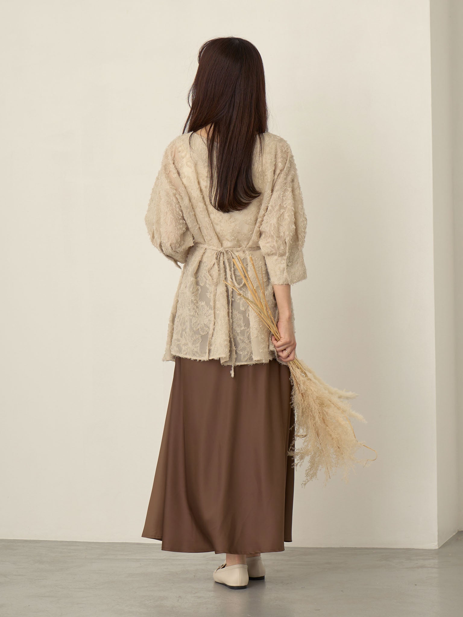 ほんのりマーメイドサテンスカート Brown – honono for mom&baby