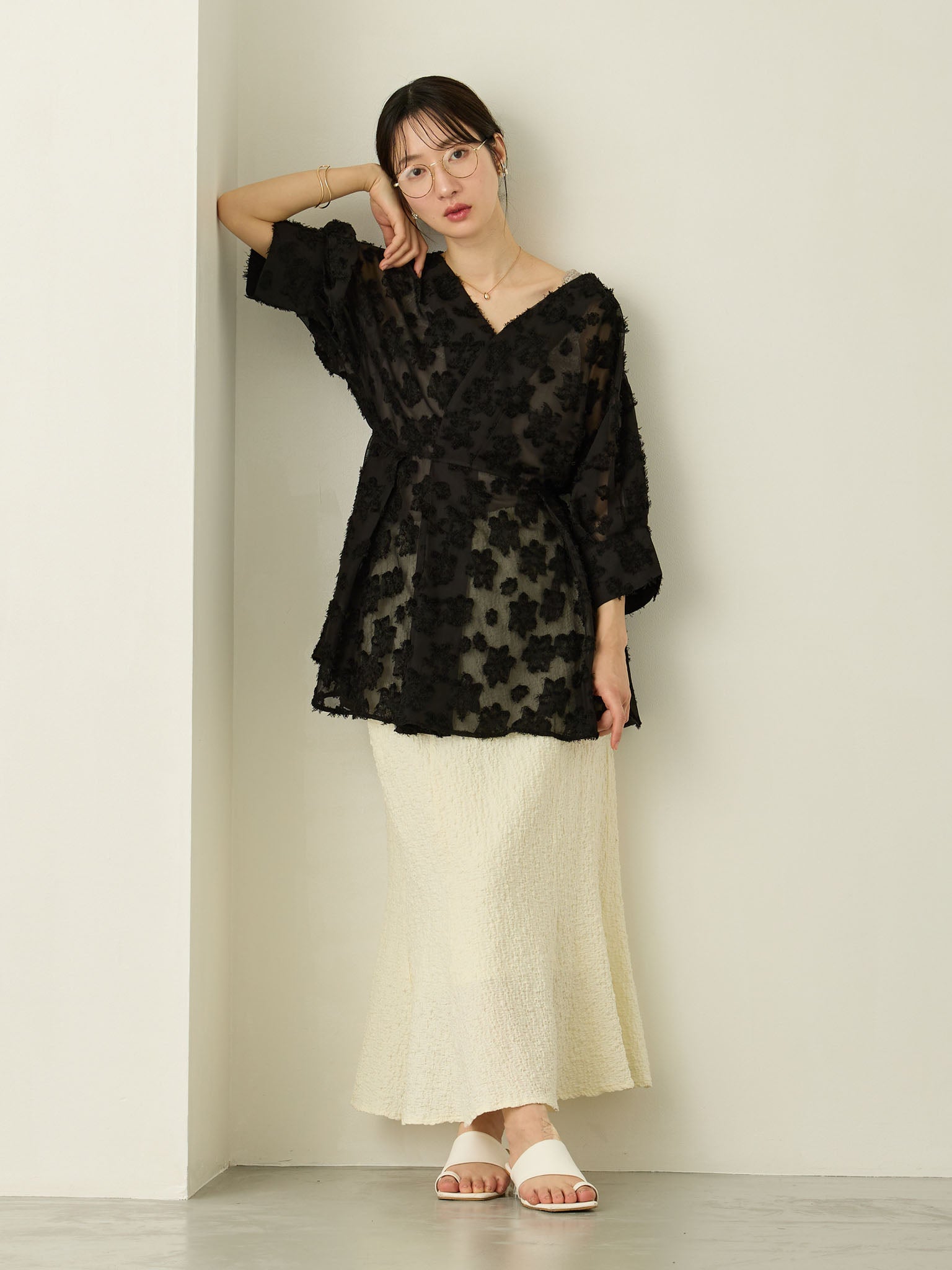 スカート hono ストレッチマーメイドスカート Ivory – honono for mom&baby