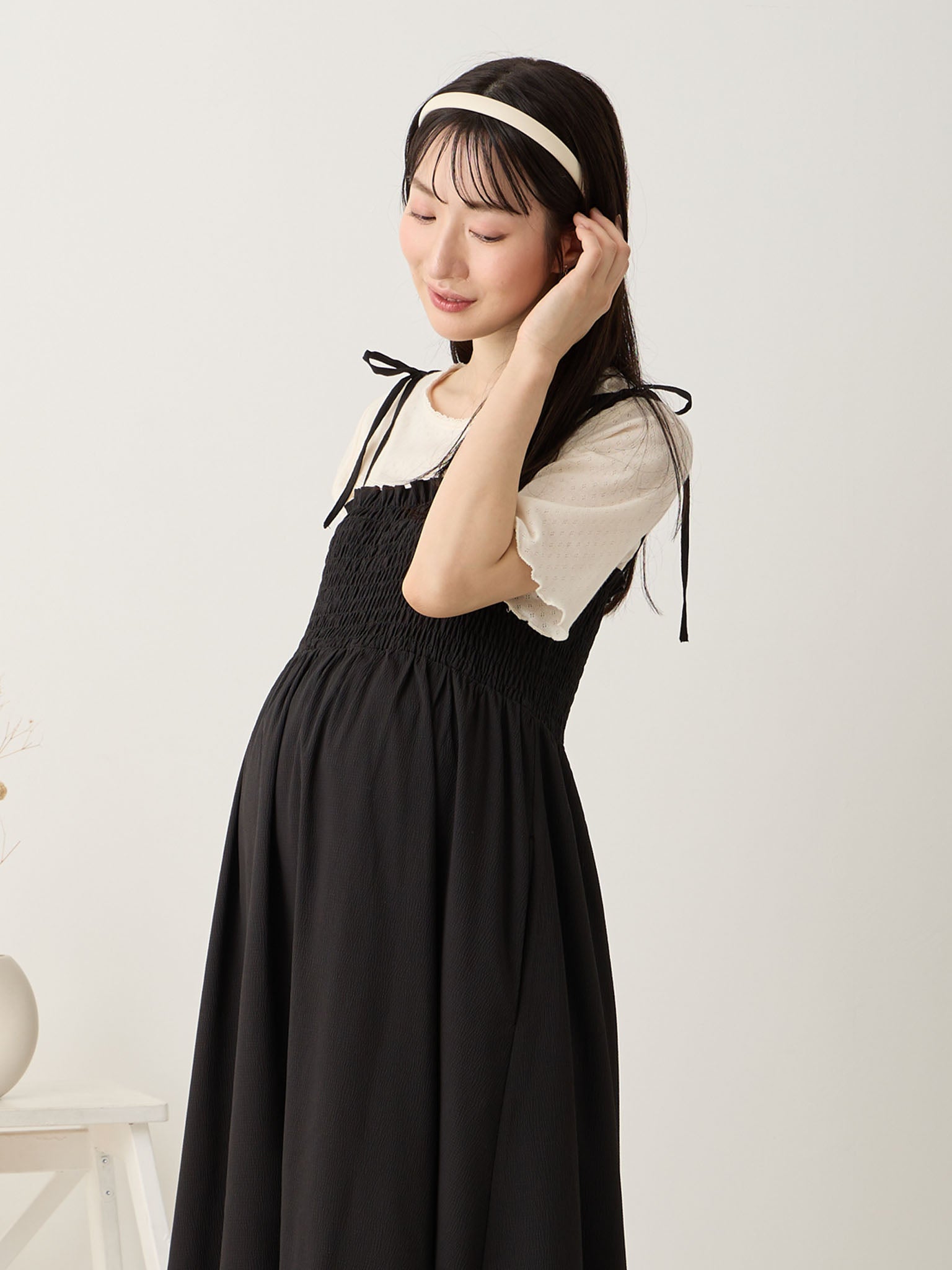 honeymihoney♡キャミソールワンピース　ブラック　ウォッシャブル honeymihoney♡キャミソールワンピース ブラック ウォッシャブル