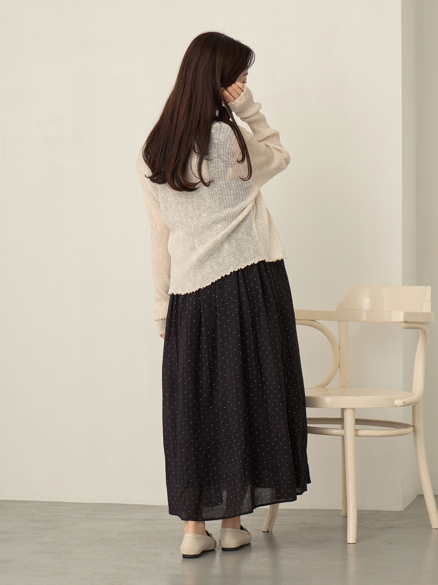 ドットキャミワンピカーディガンセット Black – honono for mom&baby