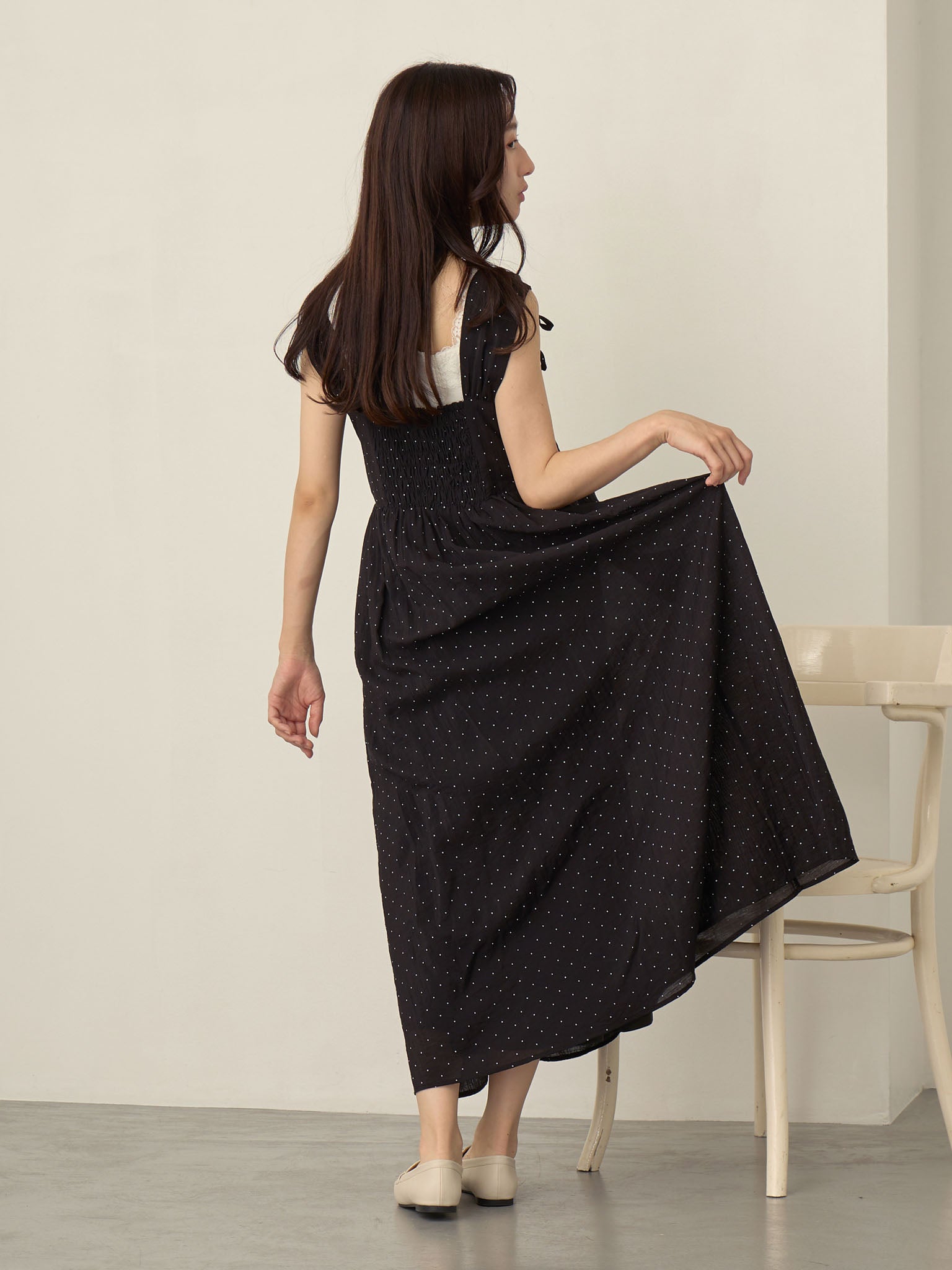 ドットキャミワンピカーディガンセット Black – honono for mom&baby