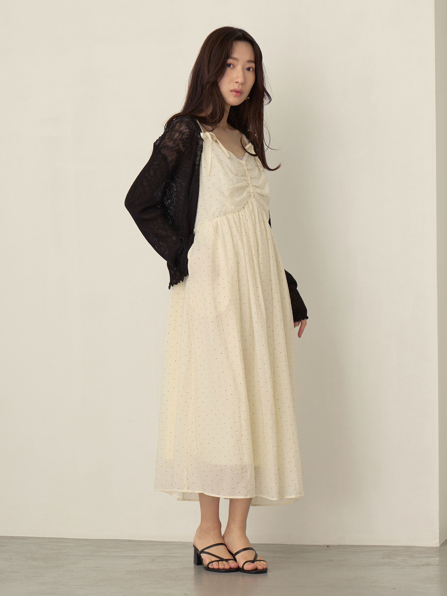 ドットキャミワンピカーディガンセット Ivory – honono for mom&baby