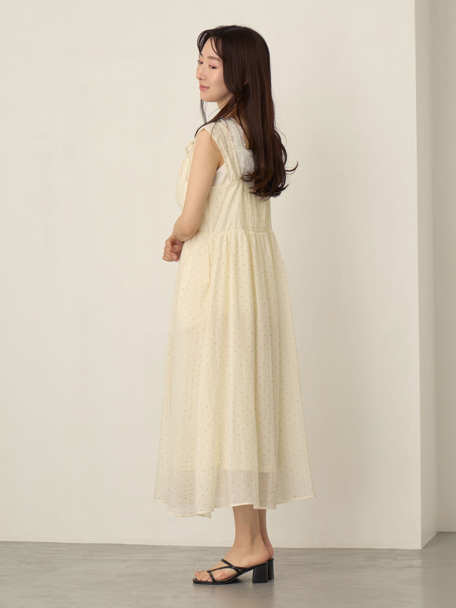 ドットキャミワンピカーディガンセット Ivory – honono for mom&baby