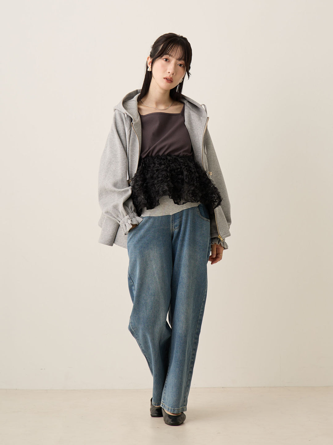 ダッカー付きダンボールライトアウター Gray