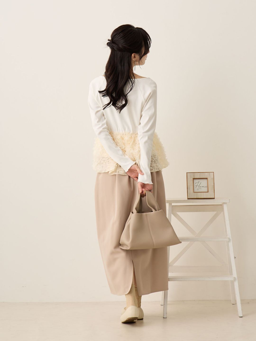 セレモニー対応・マタニティタイトスカート Beige