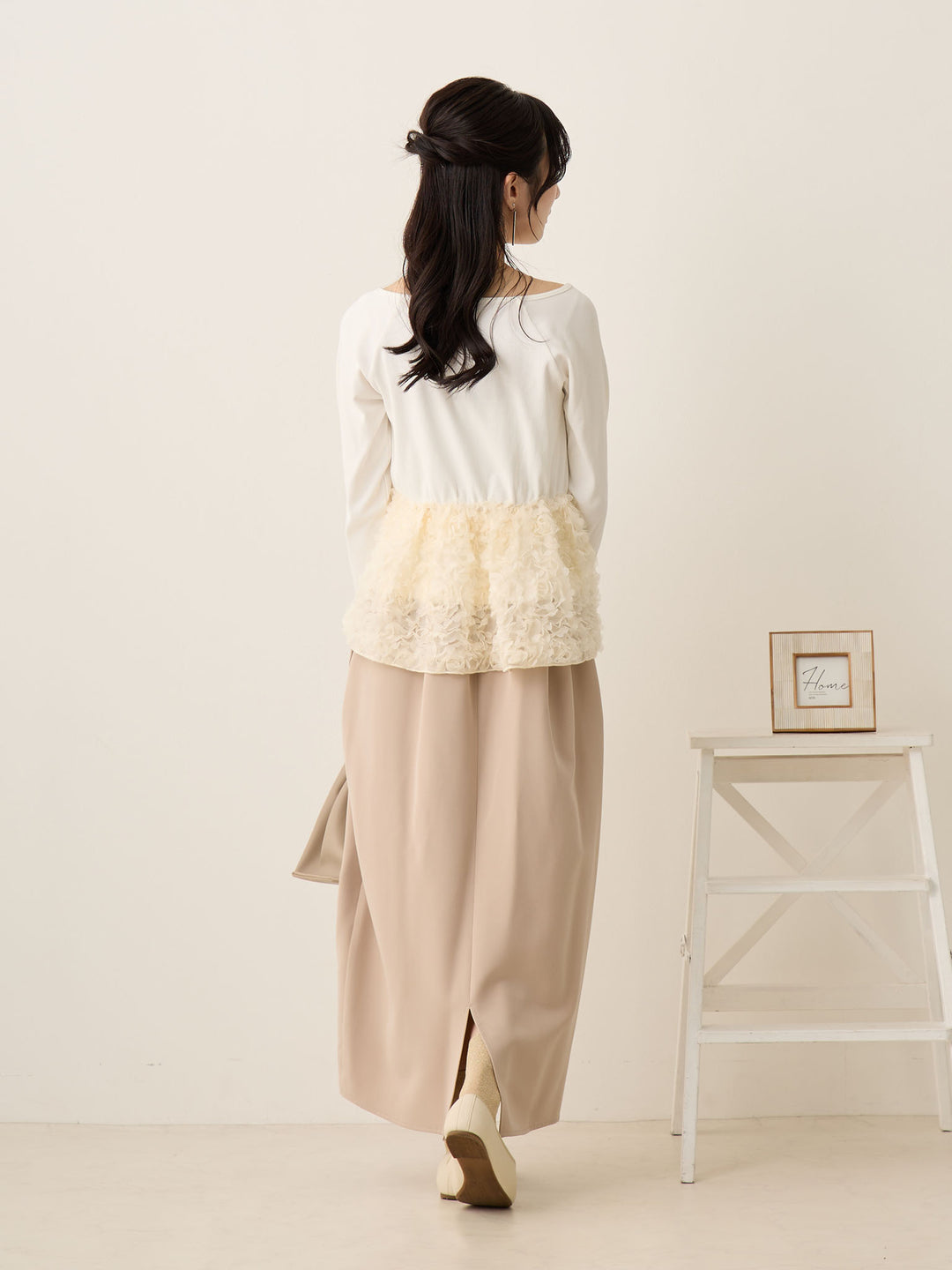 セレモニー対応・マタニティタイトスカート Beige