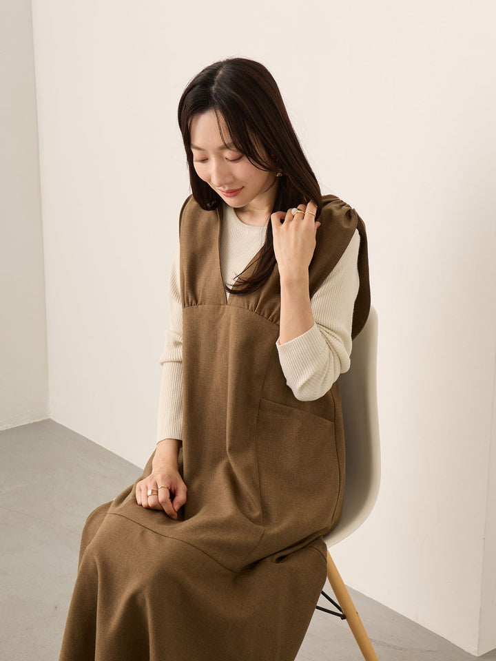 2wayペプラムニット Ecru