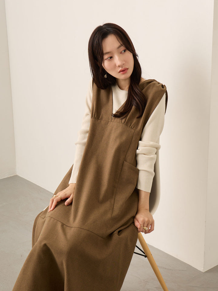 2wayペプラムニット Ecru