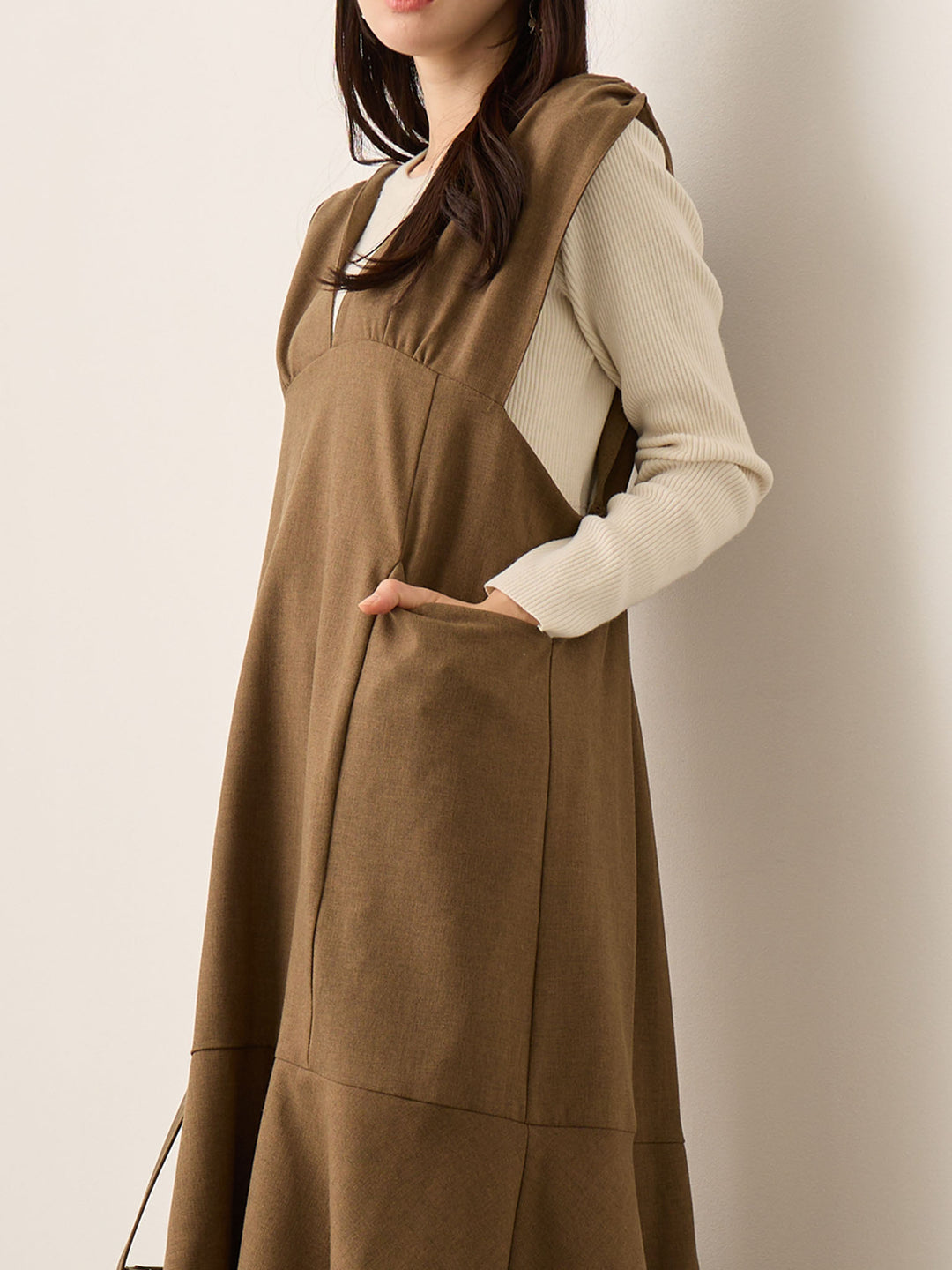 2wayペプラムニット Ecru