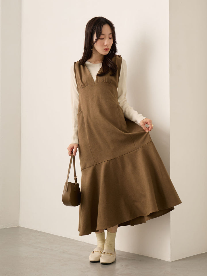 2wayペプラムニット Ecru