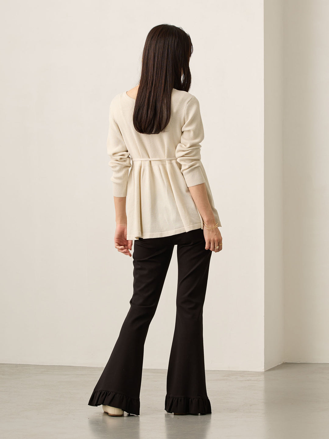 フレアパンツ Black