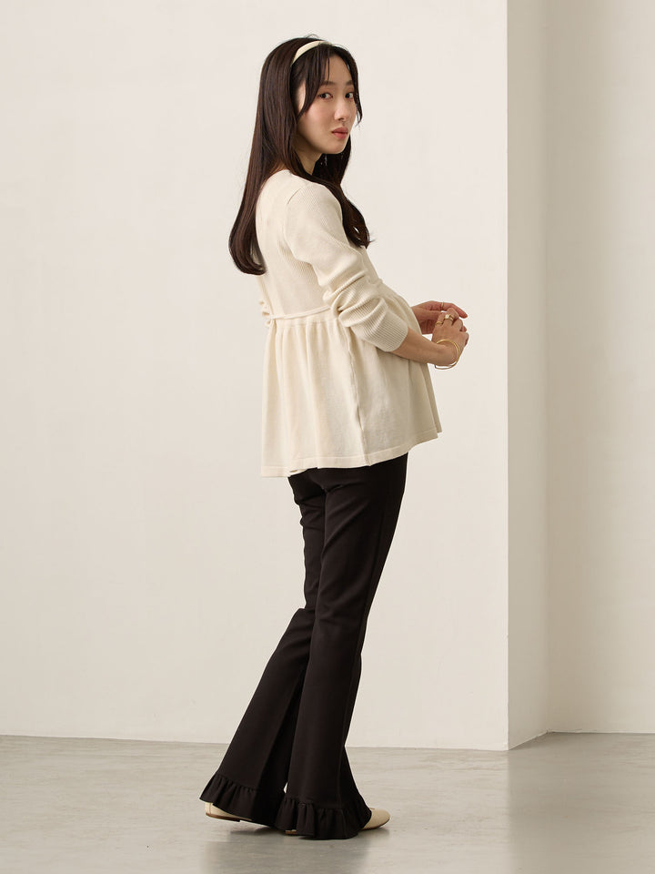 フレアパンツ Black