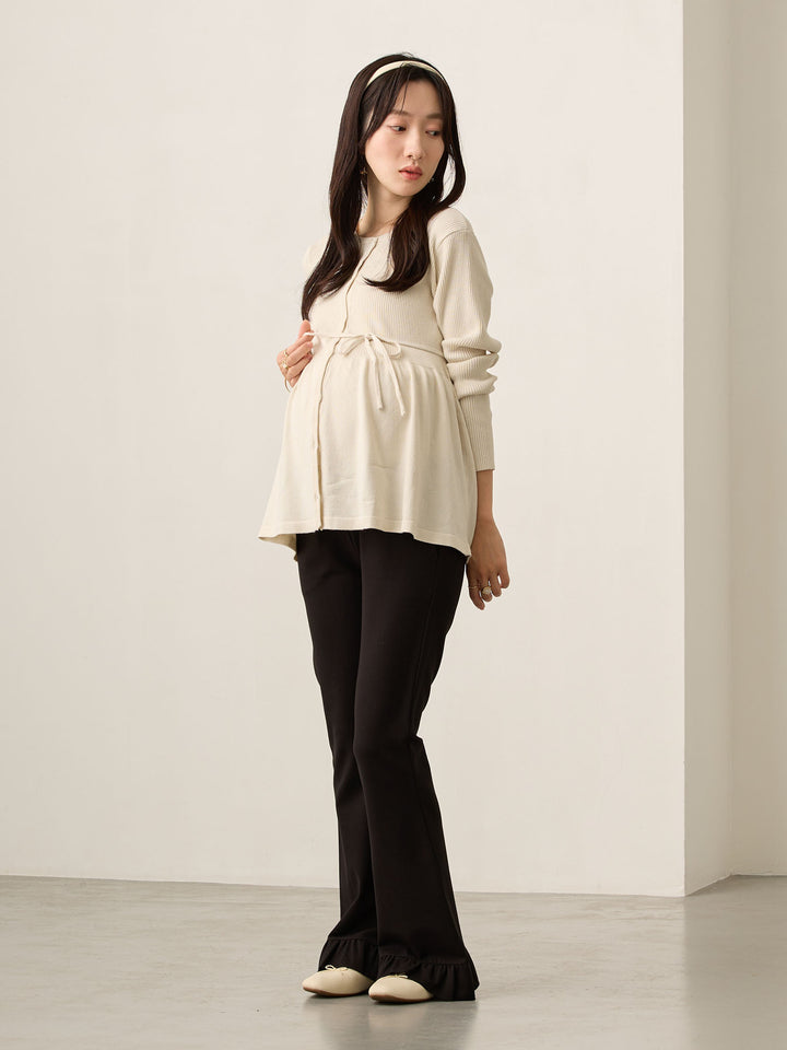 2wayペプラムニット Ecru