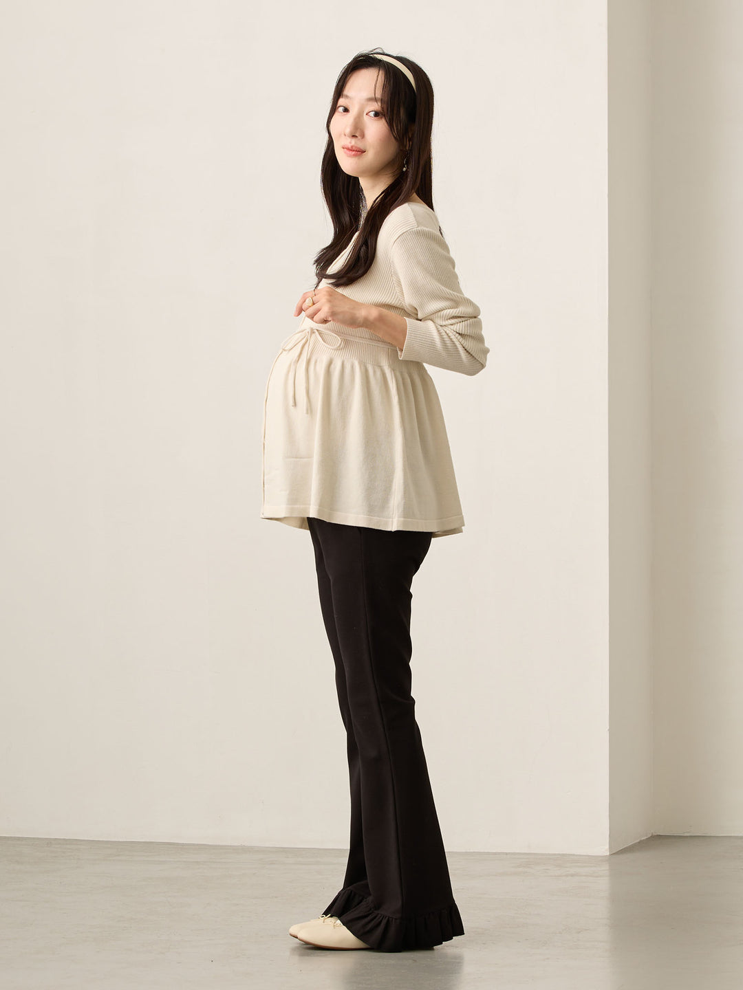 フレアパンツ Black